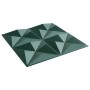 Paneles de pared 12 uds XPS origami verde 50x50 cm 3 m² | Foro24|Onlineshop| Casa, Jardín y Más Foro24.es