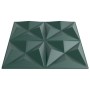 Paneles de pared 12 uds XPS origami verde 50x50 cm 3 m² | Foro24|Onlineshop| Casa, Jardín y Más Foro24.es