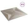 Paneles de pared 12 uds XPS estrella Beton 50x50 cm 3 m² | Foro24|Onlineshop| Casa, Jardín y Más Foro24.es