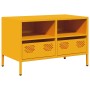 Mueble TV acero laminado en frío amarillo mostaza 68x39x43,5 cm de , Muebles TV - Ref: Foro24-851319, Precio: 138,63 €, Descu...