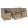 Set sofás de jardín 7 piezas y cojines ratán sintético beige von , Gartensets - Ref: Foro24-3327230, Preis: 573,93 €, Rabatt: %