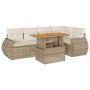 Juego de sofás jardín con cojines 6 pzas ratán sintético beige by , Garden sets - Ref: Foro24-3327264, Price: 546,07 €, Disco...