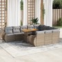 Set de sofás de jardín 11pzas con cojines ratán sintético beige | Foro24|Onlineshop| Casa, Jardín y Más Foro24.es