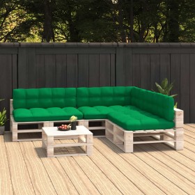 Cushions for pallet sofa 7 pieces green by vidaXL, Cushions for chairs and sofas - Ref: Foro24-314593, Price: 142,10 €, Disco...