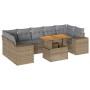 Set de sofás de jardín y cojines 8 piezas ratán sintético beige von , Gartensets - Ref: Foro24-3327349, Preis: 668,16 €, Raba...