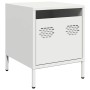 Mesitas de noche 2 unidades acero blanco 35x39x43,5 cm by , Nightstands - Ref: Foro24-851255, Price: 148,19 €, Discount: %