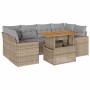 Set sofás de jardín 7 piezas y cojines ratán sintético beige | Foro24|Onlineshop| Casa, Jardín y Más Foro24.es