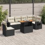 Set de sofás de jardín 7 pzas con cojines ratán sintético negro | Foro24|Onlineshop| Casa, Jardín y Más Foro24.es