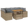 Set sofás de jardín 7 piezas y cojines ratán sintético beige | Foro24|Onlineshop| Casa, Jardín y Más Foro24.es