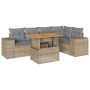 Juego de sofás jardín con cojines 6 pzas ratán sintético beige by , Garden sets - Ref: Foro24-3327377, Price: 534,02 €, Disco...