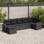 Set de sofás de jardín 7 pzas con cojines ratán sintético negro | Foro24|Onlineshop| Casa, Jardín y Más Foro24.es