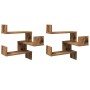 Estanterías pared esquina 2 uds madera envejecida 40x40x49,5 cm by , Shelves and shelves - Ref: Foro24-856607, Price: 36,61 €...