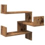 Estanterías pared esquina 2 uds madera envejecida 40x40x49,5 cm by , Shelves and shelves - Ref: Foro24-856607, Price: 36,61 €...