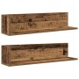 Estantes de pared 2 uds madera envejecida 75x16,5x16,5 cm | Foro24|Onlineshop| Casa, Jardín y Más Foro24.es