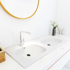 White SMC double built-in sink 1205x460x145 mm by vidaXL, Sinks - Ref: Foro24-146522, Price: 173,64 €, Discount: %