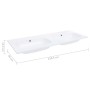 White SMC double built-in sink 1205x460x145 mm by vidaXL, Sinks - Ref: Foro24-146522, Price: 173,64 €, Discount: %