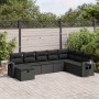 Set de sofás de jardín y cojines 8 piezas ratán sintético negro | Foro24|Onlineshop| Casa, Jardín y Más Foro24.es