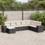 Set de sofás de jardín y cojines 8 piezas ratán sintético negro | Foro24|Onlineshop| Casa, Jardín y Más Foro24.es