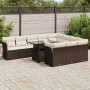 Set de sofás de jardín 11 pzas cojines ratán sintético marrón by , Garden sets - Ref: Foro24-3326234, Price: 765,23 €, Discou...