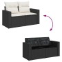 Set de sofás de jardín 7 pzas con cojines ratán sintético negro by , Garden sets - Ref: Foro24-3326257, Price: 538,22 €, Disc...