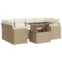 Set sofás de jardín 7 piezas y cojines ratán sintético beige | Foro24|Onlineshop| Casa, Jardín y Más Foro24.es