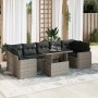 Set de sofás de jardín y cojines 8 piezas ratán sintético gris | Foro24|Onlineshop| Casa, Jardín y Más Foro24.es