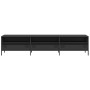 Mueble para TV acero laminado en frío negro 202x39x43,5 cm by , TV Furniture - Ref: Foro24-851346, Price: 240,98 €, Discount: %