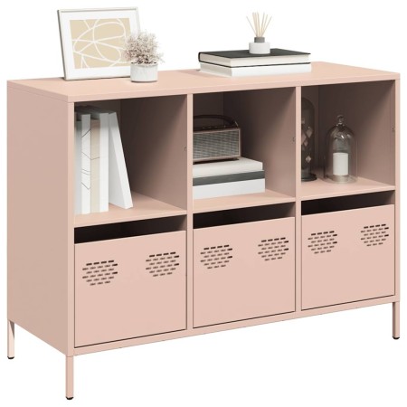 Aparador de acero laminado en frío rosa 101,5x39x73,5 cm von , Sideboards - Ref: Foro24-851365, Preis: 248,99 €, Rabatt: %