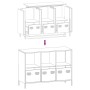 Aparador de acero laminado en frío rosa 101,5x39x73,5 cm von , Sideboards - Ref: Foro24-851365, Preis: 248,99 €, Rabatt: %