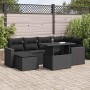 Set de sofás de jardín 7 pzas con cojines ratán sintético negro | Foro24|Onlineshop| Casa, Jardín y Más Foro24.es