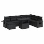 Set de sofás de jardín con cojines 9 pzas ratán sintético negro | Foro24|Onlineshop| Casa, Jardín y Más Foro24.es