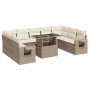 Juego de sofás jardín con cojines beige 10 pzas ratán sintético von , Gartensets - Ref: Foro24-3326539, Preis: 953,38 €, Raba...