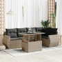 Set de muebles de jardín 6 pzas y cojines ratán sintético gris | Foro24|Onlineshop| Casa, Jardín y Más Foro24.es