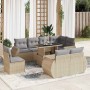 Set de sofás de jardín con cojines 9 pzas ratán sintético beige | Foro24|Onlineshop| Casa, Jardín y Más Foro24.es