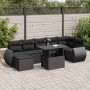 Set de sofás de jardín y cojines 8 piezas ratán sintético negro | Foro24|Onlineshop| Casa, Jardín y Más Foro24.es