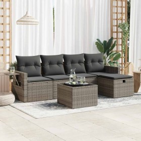 Comprar Set de muebles de jardín 6 pzas y cojines