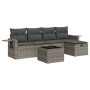 Set de muebles de jardín 6 pzas y cojines ratán sintético gris | Foro24|Onlineshop| Casa, Jardín y Más Foro24.es