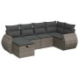 Set de muebles de jardín 6 pzas y cojines ratán sintético gris | Foro24|Onlineshop| Casa, Jardín y Más Foro24.es