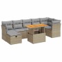 Set sofás jardín y cojines 8 pzas ratán sintético acacia beige | Foro24|Onlineshop| Casa, Jardín y Más Foro24.es