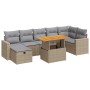 Set sofás jardín y cojines 5 pzas ratán sintético acacia beige by , Garden sets - Ref: Foro24-3328011, Price: 625,18 €, Disco...