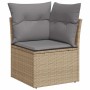 Set sofás jardín y cojines 5 pzas ratán sintético acacia beige by , Garden sets - Ref: Foro24-3328011, Price: 625,18 €, Disco...