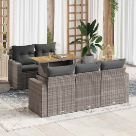 Comprar Set de muebles de jardín 6 pzas y cojines