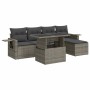 Set de muebles de jardín 6 pzas y cojines ratán sintético gris | Foro24|Onlineshop| Casa, Jardín y Más Foro24.es