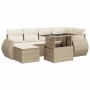 Set sofás de jardín 7 piezas y cojines ratán sintético beige von , Gartensets - Ref: Foro24-3326669, Preis: 618,06 €, Rabatt: %