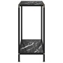 Mesa de consola negro vidrio templado 60x35x75 cm de vidaXL, Mesas auxiliares - Ref: Foro24-322830, Precio: 59,41 €, Descuent...