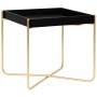 Black and gold MDF side table 38x38x38.5 cm by vidaXL, Side tables - Ref: Foro24-322799, Price: 31,96 €, Discount: %