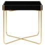 Black and gold MDF side table 38x38x38.5 cm by vidaXL, Side tables - Ref: Foro24-322799, Price: 32,04 €, Discount: %