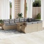 Set de sofás de jardín 11pzas con cojines ratán sintético beige | Foro24|Onlineshop| Casa, Jardín y Más Foro24.es