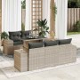 Set de sofás de jardín 6 pzas y cojines ratán sintético gris | Foro24|Onlineshop| Casa, Jardín y Más Foro24.es