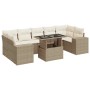 Set de sofás de jardín y cojines 8 piezas ratán sintético beige de , Conjuntos de jardín - Ref: Foro24-3326759, Precio: 674,6...